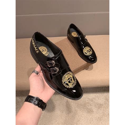 versace men monkstraps|Versace men's slippers.